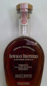 Bottle of Bowman Brothers Pioneer Spirit
